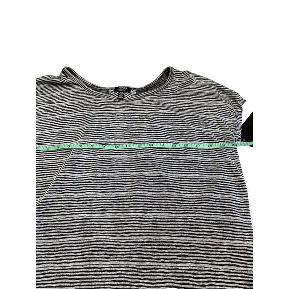 Jones New York Flowy T-Shirt Black and White Stripped Top, Size XL Women's JNY - Picture 8 of 9